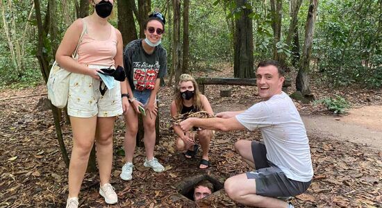 Cu Chi Tunnels Travelers try